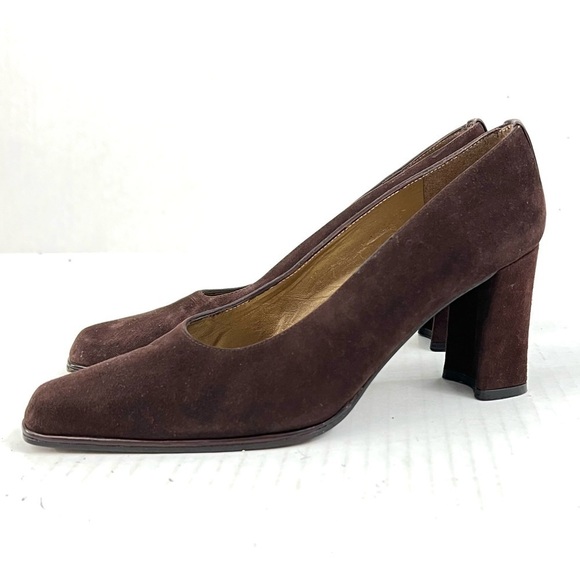 Stuart Weitzman Brown Suede Pumps - Size 5.5 - Picture 1 of 13